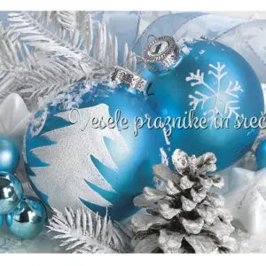 Novoletna voščilnica V1010 - komplet 5 vošč.